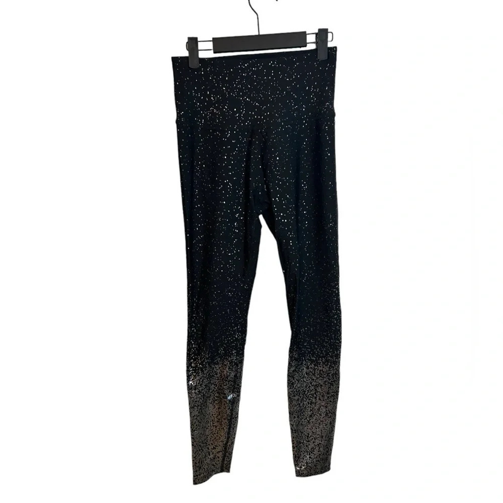 BEYOND YOGA ALLOY OMBRE METALLIC SPECKLE LEGGINGS